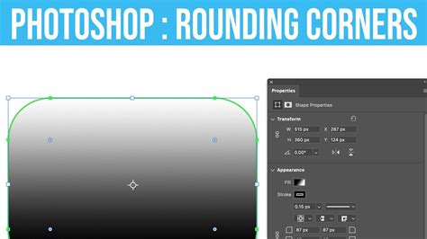 Rectangle Shapes Round Corners In Photoshop How To Tutorial