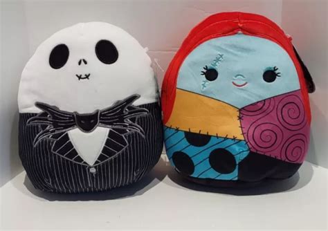 DISNEY NIGHTMARE BEFORE Christmas 8 Squishmallows Jack Sally 2021