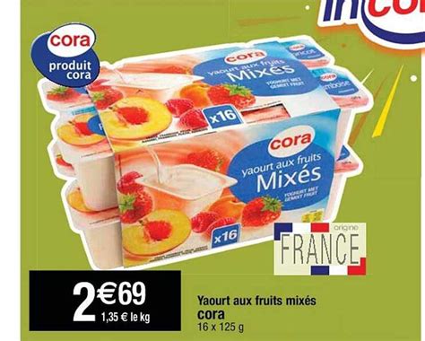 Promo Yaourt Aux Fruits Mix S Cora Chez Cora Icatalogue Fr