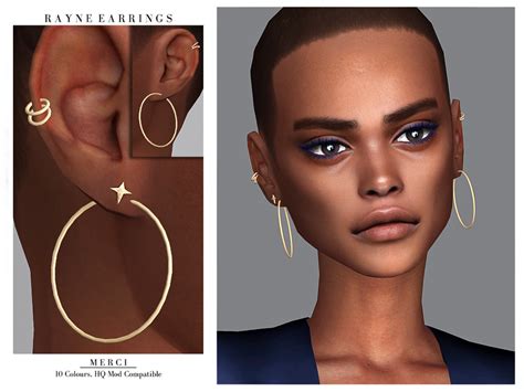 The Sims Resource Rayne Earrings