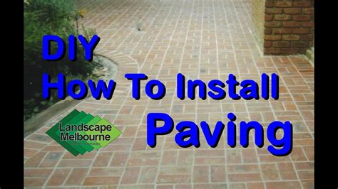 Do It Yourself Diy How To Install Pavers Landscape Melbourne Property Services Youtube