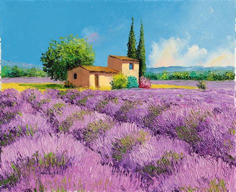 Lavender Fields In Provence Painting By Jean Marc Janiaczyk Pixels