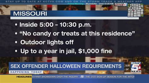 Halloween Rules For Sex Offenders Vary In Kansas Missouri Youtube