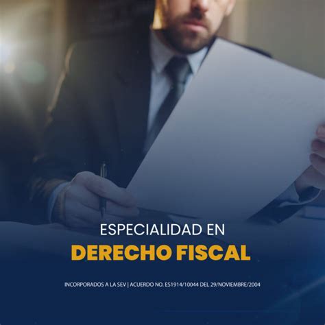 Especialidad En Derecho Fiscal