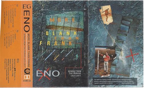 Eno More Blank Than Frank Songs From The Period 1973 1977 Cassette