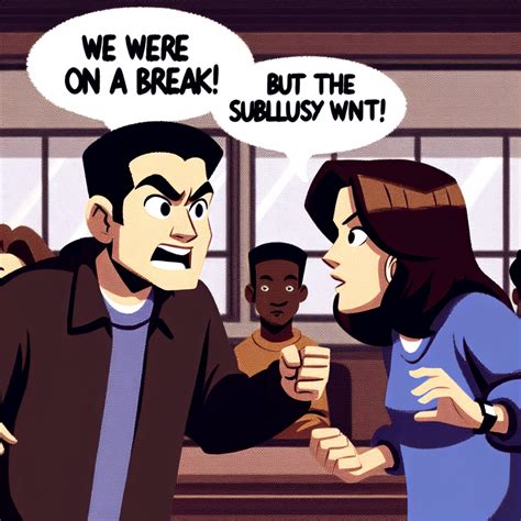 scene  friends  ross yelling     break  blank