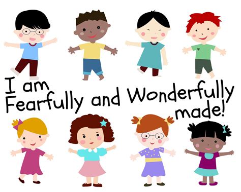 I Am Fearfully And Wonderfully Made Childrens Lesson On Psalm 13914