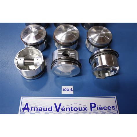 Jeu de x6 chemises et x6 pistons Ø 88mm avec segments et axes Ø 23