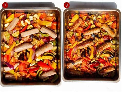 Easy Sausage Tray Bake With Vegetables Video Beat The Budget