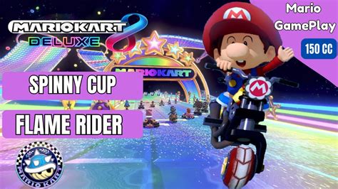 Mario Kart Deluxe Baby Mario Flame Rider Cc Spinny Cup