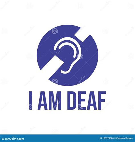 Deaf Sign Symbol Vector Illlustration Stock Vector Illustration Of