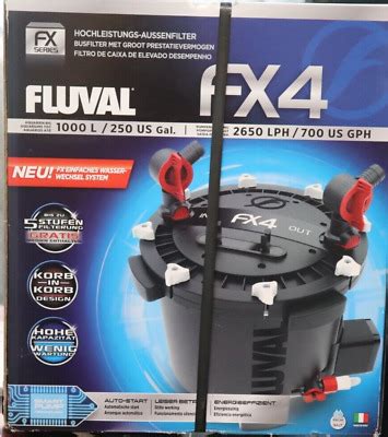 FX4 High Performance Canister Filter Up To 250 US Gal Fluval New