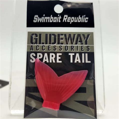 Nuevo Swimbait Republic Spare Tail Color Transparent Red Fanatic