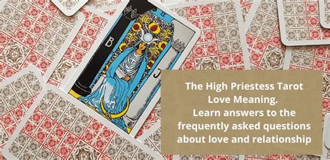 The High Priestess as Feelings and Other Love Meanings