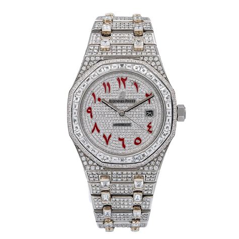 Bust Down Audemars Piguet Royal Oak 41mm 2975ct Diamond Watch 968635