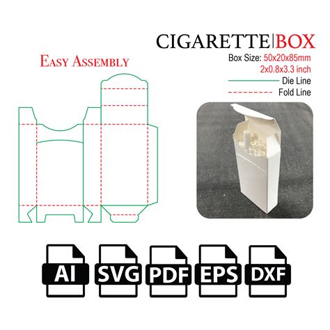 Marlboro Cigarette Box Template