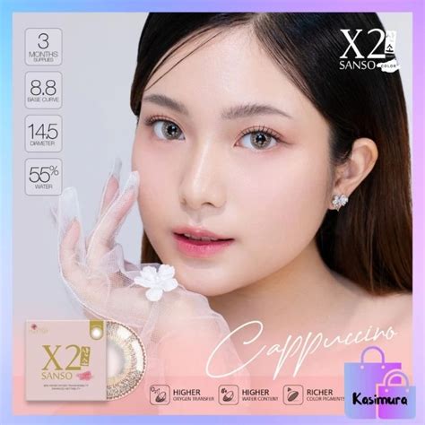 Jual Softlens X Sanso Color Normal Minus Free Lenscase