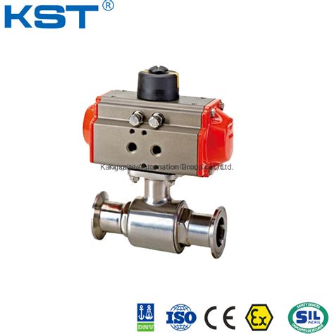 Stainless Steel Cf Cf M Cf M Clamp Sanitary Ball Valve With Iso