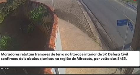 Jornal A Bigorna Moradores Relatam Tremores De Terra No Litoral E