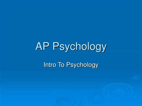 Ppt Ap Psychology Powerpoint Presentation Free Download Id9451450