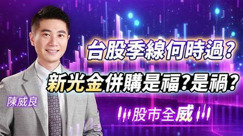 台股季線何時過？新光金併購是福？是禍？｜20240821｜ 陳威良 分析師｜ 股市全威 點↓↓↓連結進家族 Youtube