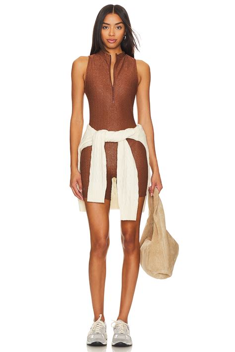 Devon Windsor Stevie Romper In Chestnut Revolve