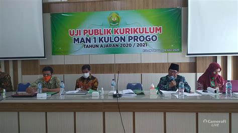 UJI PUBLIK KURIKULUM MAN 1 KULON PROGO TAHUN AJARAN 2020 2021 Sesi 1