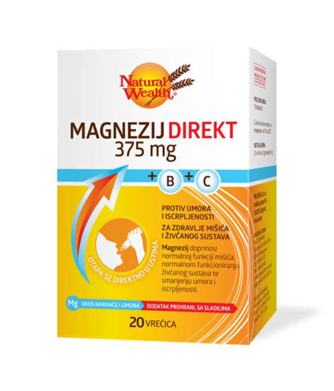 Magnezij Direkt 375 Mg B C