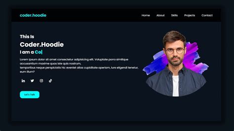 ASMR Programming Animated Portfolio Website Template In HTML CSS JS