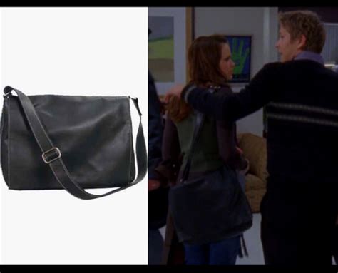 The Fashion Of Gilmore Girls Black Leather Messenger Bag Gilmore