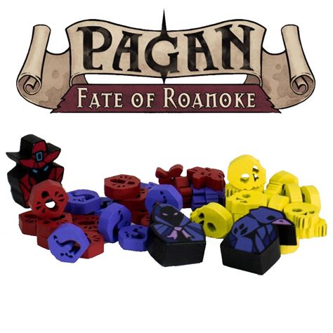 Pagan El Destino De Roanoke Wooden Token Set Somosjuegos Juegos