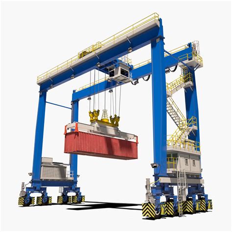 Rubber Tyred Gantry Crane Modelo D Max Fbx Free D