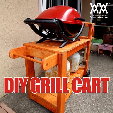 Diy Barbecue Grill Cart Woodworking For Mere Mortals Woodworking