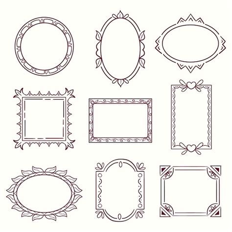Free Vector Hand Drawn Doodle Frame Collection