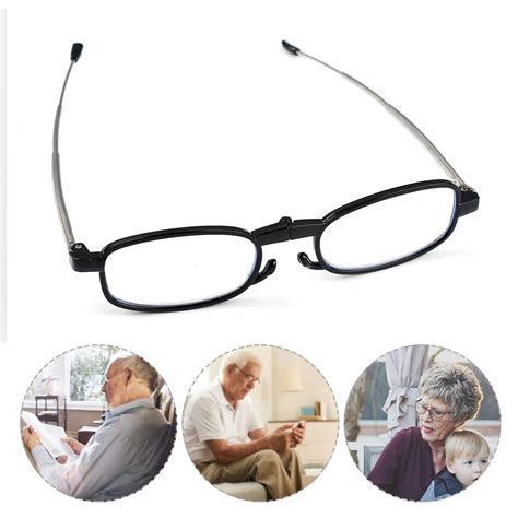 Men Women Portable Folding Telescopic Anti Blue Reading Glasses And Storage Box Ebay