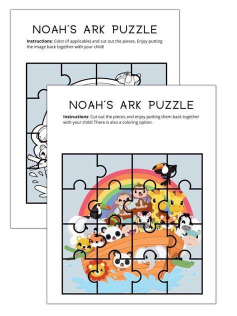 The Ultimate List of Noah's Ark Printables | Healing Home