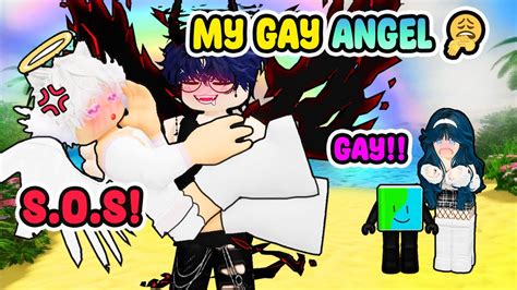 Reacting To Roblox Story Roblox Gay Story I Rizz My Guardian Angel P Youtube