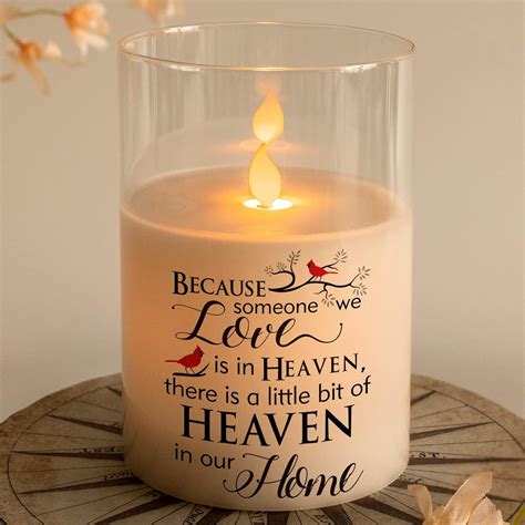 Hn Haiinaa Flameless Memorial Candle Real Wax Led Candle With Timer Sympathy Candle