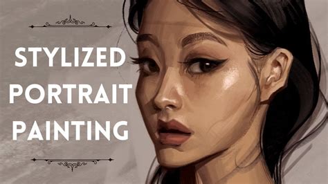 STYLIZED PORTRAIT STUDY Digital Painting Study With Me YouTube