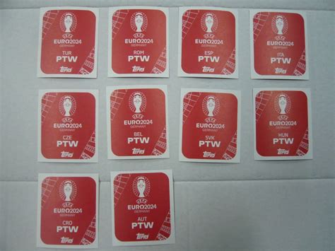 UEFA EURO 2024 TOPPS PTW 10 STICKERS Kaufen Auf Ricardo