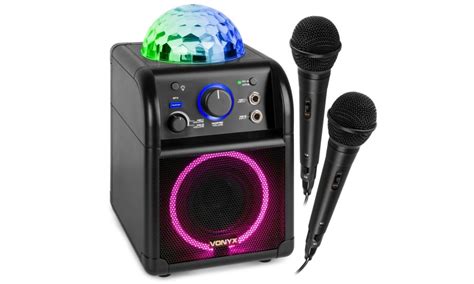 Vonyx Sbs B Conjunto Karaoke Negro Con Luces