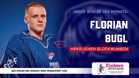 Florian Bugl Ist Spieler Des Monats November Straubing Tigers