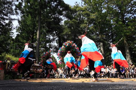 三滝神社春祭り八つ鹿踊り、愛媛県西予市城川1 大本写真事務所