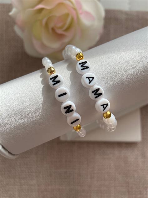 Mama And Mini Bracelet Set Mama And Me Bracelet Mother And Etsy Ireland