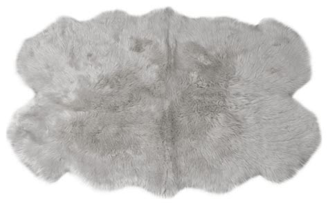 Modern Sheepskin Quarto Pelt 3 X5 Rug Contemporary Novelty Rugs