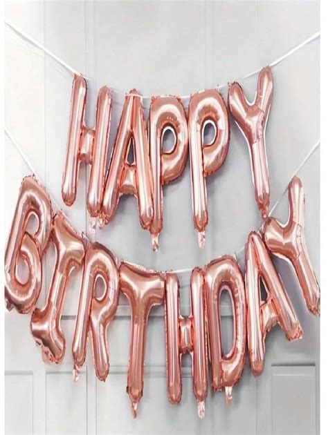 Inch Happy Birthday Letter Foil Balloons Happy Birthday Party