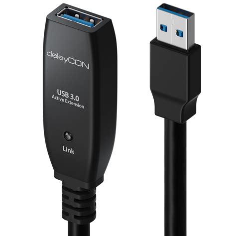 Deleycon Usb Verl Ngerungkabel Aktiv Mit Signalverst Rker Meter