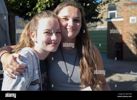 Kingston Grammar School Students Celebrate And Congratulate Each Other