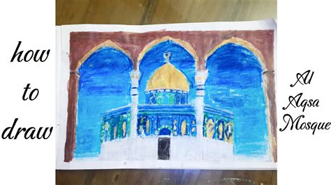 How To Draw Al Aqsa Mosque YouTube