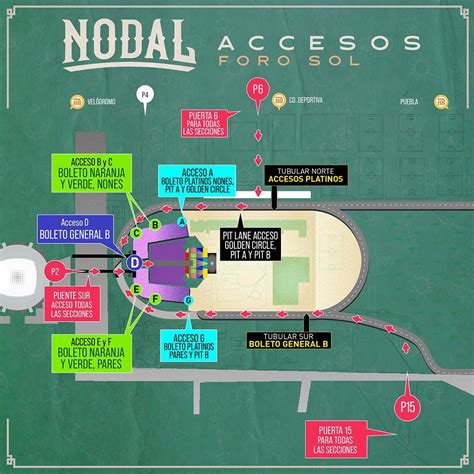 皿 on Twitter Mapa de Accesos Horarios y Setlist probable para